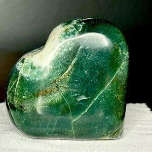 Moss Agate Heart